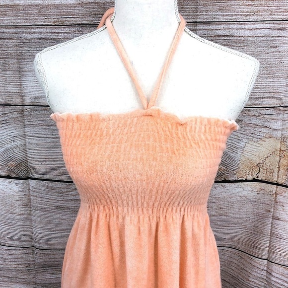 Disney Cast Away Cay Pink and Orange Ombre Terrycloth Swim Coverup Dress Size M - Picture 9 of 9